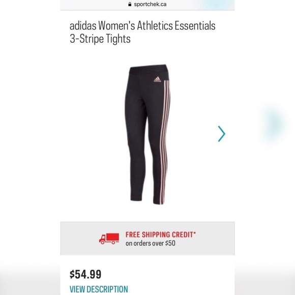 Adidas Women’s 3 stripes leggings - Picture 6 of 6